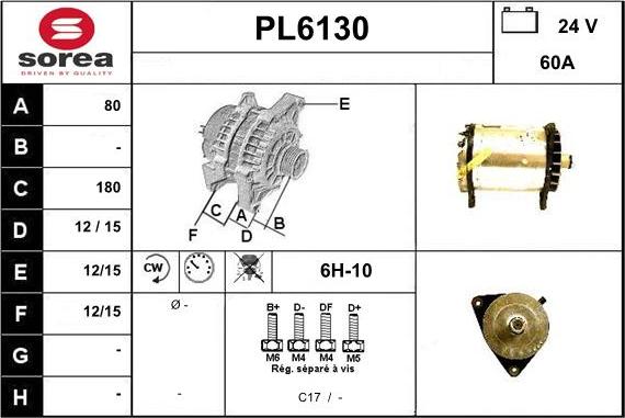 Sera PL6130 - Laturi inparts.fi