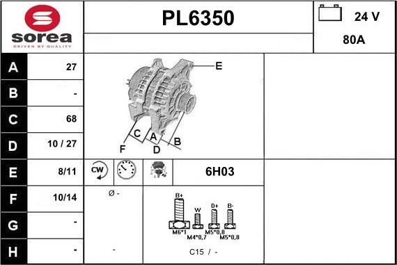 Sera PL6350 - Laturi inparts.fi