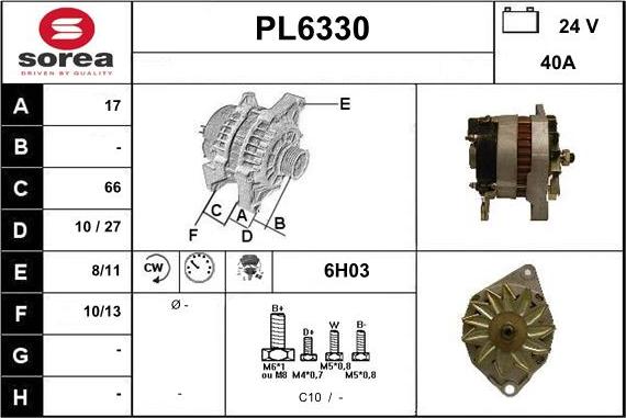 Sera PL6330 - Laturi inparts.fi