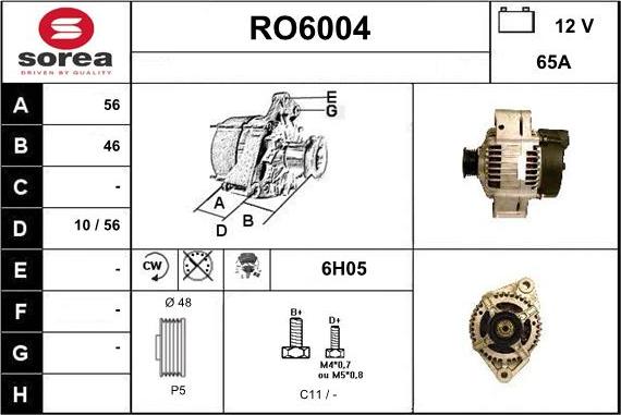 Sera RO6004 - Laturi inparts.fi