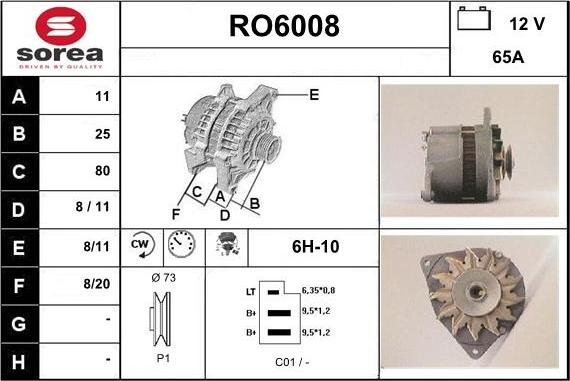 Sera RO6008 - Laturi inparts.fi