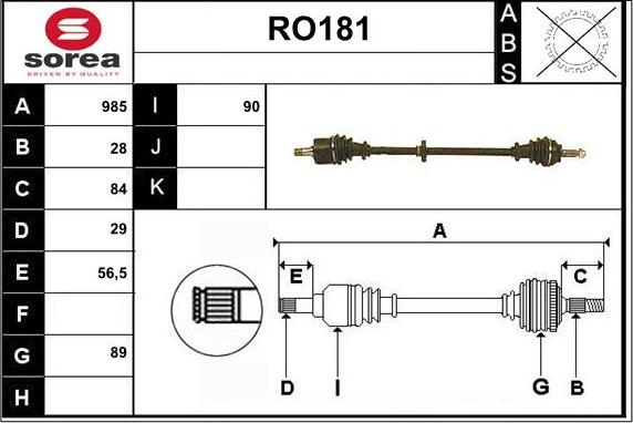 Sera RO181 - Vetoakseli inparts.fi