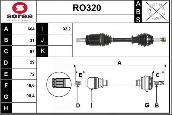 Sera RO320 - Vetoakseli inparts.fi