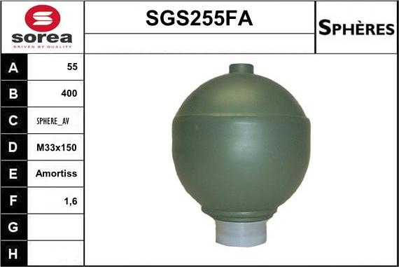 Sera SGS255FA - Jousikammio, jousitus / vaimennus inparts.fi