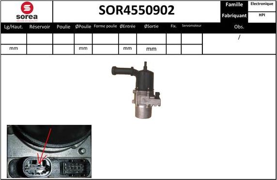 Sera SOR4550902 - Hydrauliikkapumppu, ohjaus inparts.fi