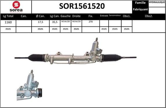 Sera SOR1561520 - Ohjausvaihde inparts.fi