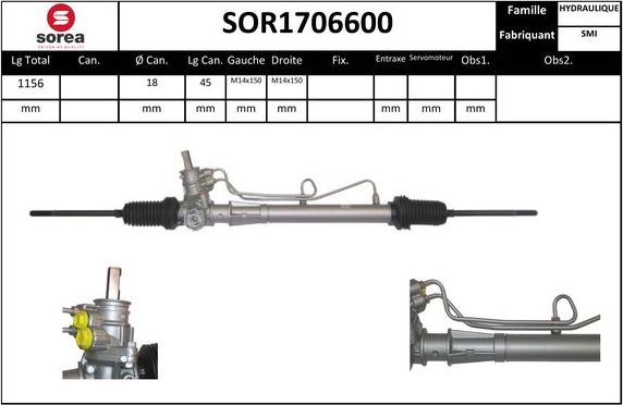 Sera SOR1706600 - Ohjausvaihde inparts.fi