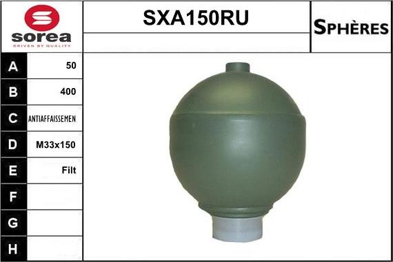 Sera SXA150RU - Jousikammio, jousitus / vaimennus inparts.fi