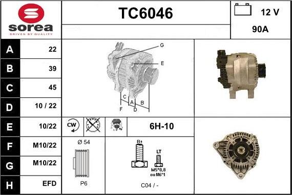 Sera TC6046 - Laturi inparts.fi