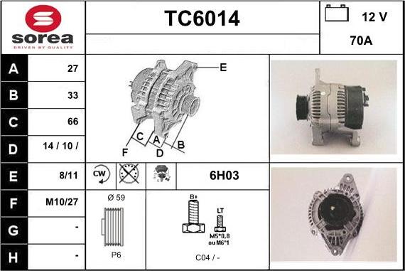 Sera TC6014 - Laturi inparts.fi