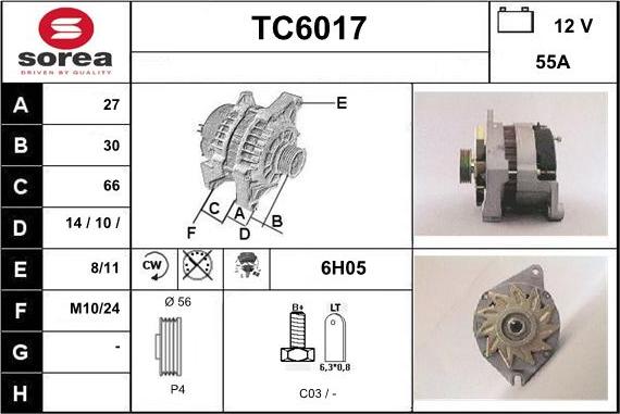 Sera TC6017 - Laturi inparts.fi