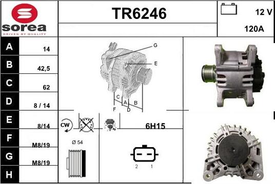 Sera TR6246 - Laturi inparts.fi