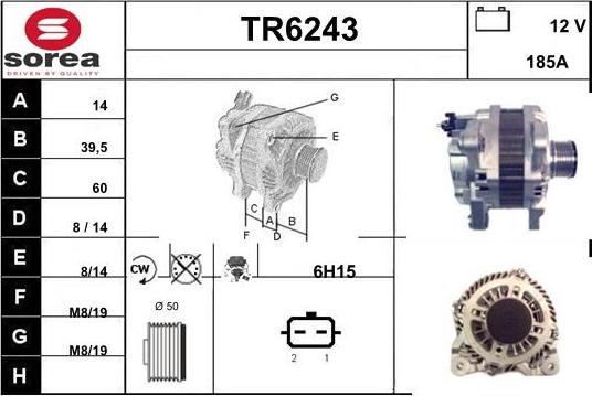 Sera TR6243 - Laturi inparts.fi