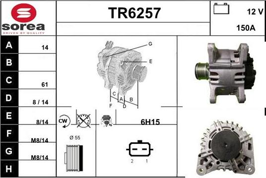 Sera TR6257 - Laturi inparts.fi