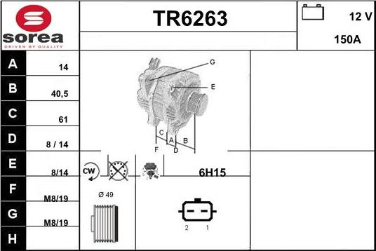 Sera TR6263 - Laturi inparts.fi