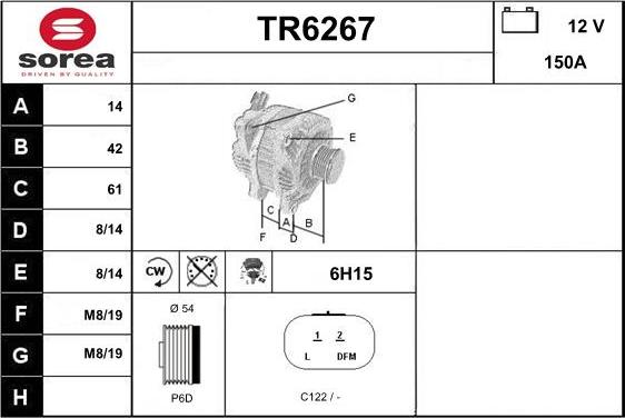 Sera TR6267 - Laturi inparts.fi