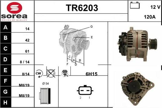 Sera TR6203 - Laturi inparts.fi