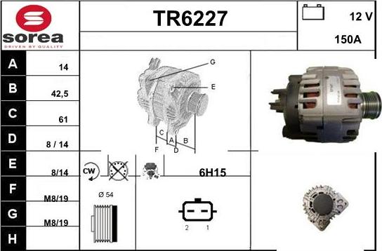 Sera TR6227 - Laturi inparts.fi