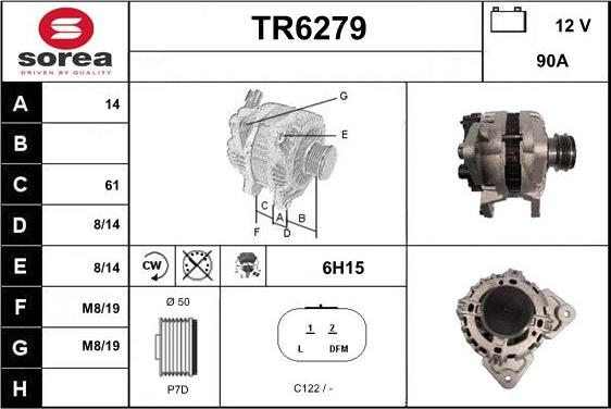 Sera TR6279 - Laturi inparts.fi