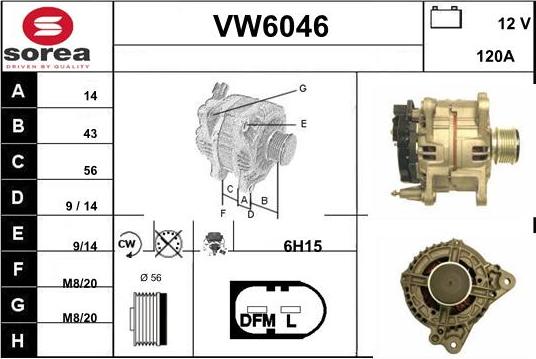 Sera VW6046 - Laturi inparts.fi