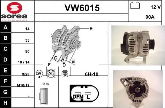 Sera VW6015 - Laturi inparts.fi