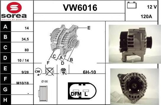 Sera VW6016 - Laturi inparts.fi