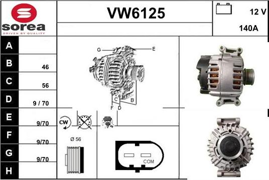 Sera VW6125 - Laturi inparts.fi
