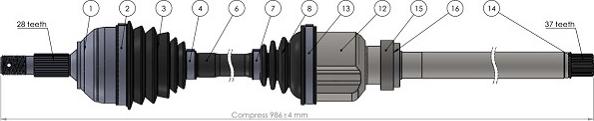 Sercore 221893 - Vetoakseli inparts.fi