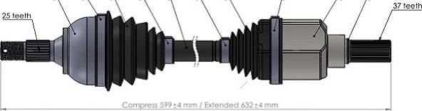 Meyle 11-14 498 0071 - Vetoakseli inparts.fi