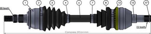 Sercore 221822 - Vetoakseli inparts.fi