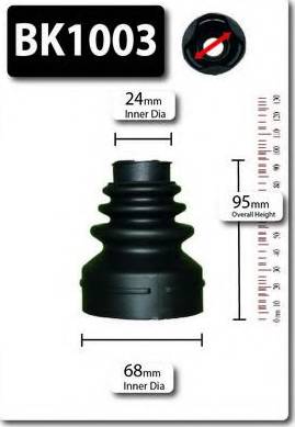 Shaftec BK1003 - Paljekumi, vetoakseli inparts.fi