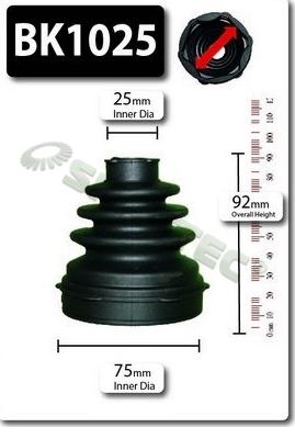 Shaftec BK1025 - Paljekumi, vetoakseli inparts.fi