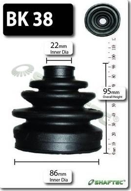 Shaftec BK38 - Paljekumi, vetoakseli inparts.fi