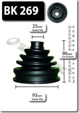 Shaftec BK269 - Paljekumi, vetoakseli inparts.fi