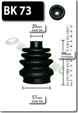 Shaftec BK73 - Paljekumi, vetoakseli inparts.fi