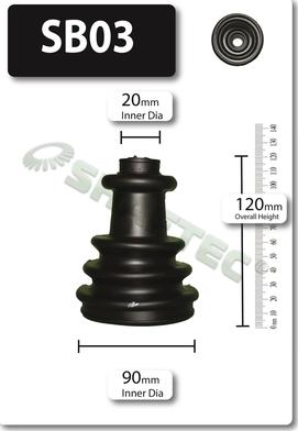 Shaftec SB03 - Paljekumi, vetoakseli inparts.fi