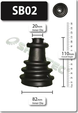 Shaftec SB02 - Paljekumi, vetoakseli inparts.fi