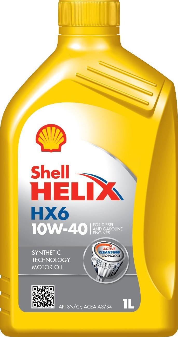 Shell HELIX HX6 10W40 1L - Moottoriöljy inparts.fi