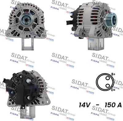 Sidat A12VA1017A2 - Laturi inparts.fi