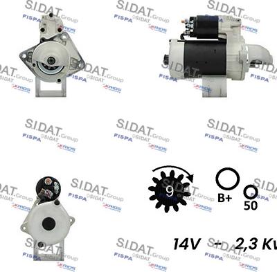 Sidat S12BH0098A2 - Käynnistinmoottori inparts.fi