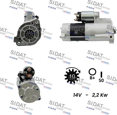 Sidat S12MH0041A2 - Käynnistinmoottori inparts.fi