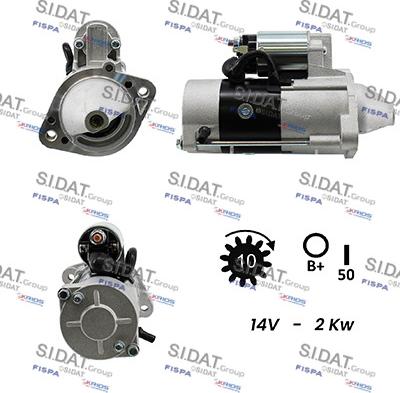 Sidat S12MH0024A2 - Käynnistinmoottori inparts.fi