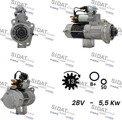 Sidat S24MH0009A2 - Käynnistinmoottori inparts.fi