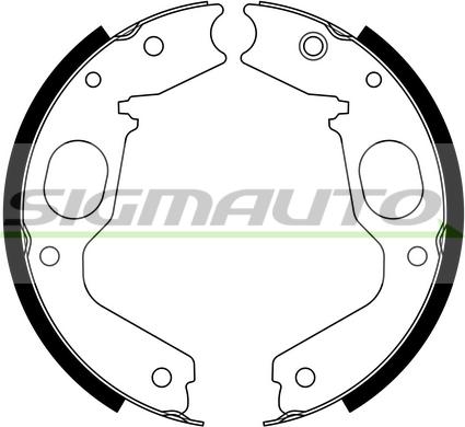 SIGMAUTO SFA825 - Jarrukenkäsarja, seisontajarru inparts.fi