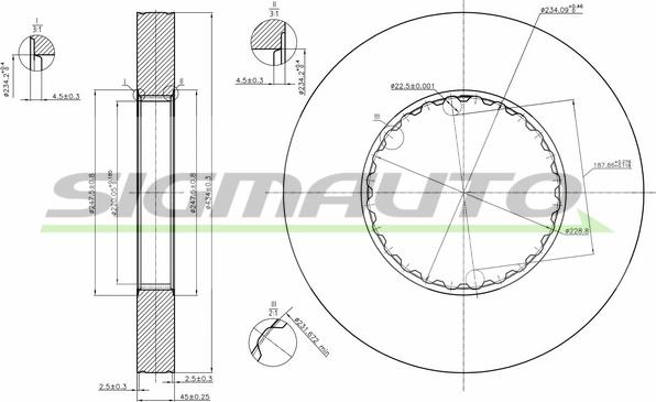 SIGMAUTO DB0249S - Jarrulevy inparts.fi