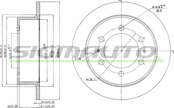 SIGMAUTO DBB400S - Jarrulevy inparts.fi