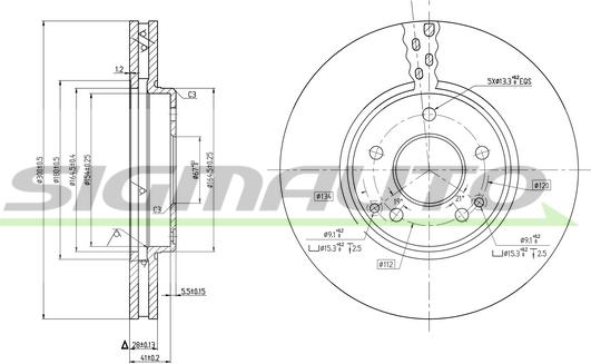 SIGMAUTO DBB136V - Jarrulevy inparts.fi