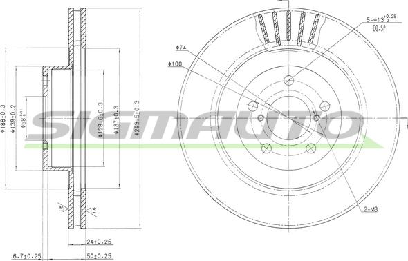 SIGMAUTO DBB175V - Jarrulevy inparts.fi