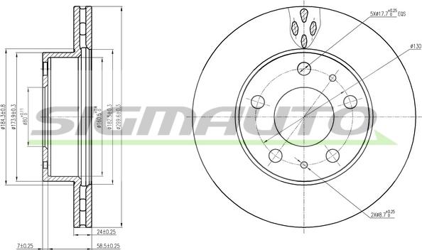 SIGMAUTO DBB171V - Jarrulevy inparts.fi