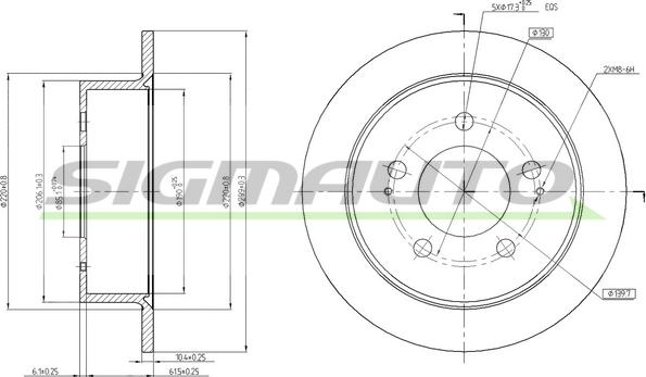 SIGMAUTO DBB753S - Jarrulevy inparts.fi